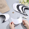 24Pcs 8 Styles Plastic Hat Brim Board for Peaked Cap AJEW-NB0009-41-3