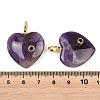 Natural Banded Amethyst Pendants G-D104-01G-15-3
