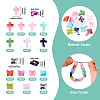 280Pcs 14 Styles Acrylic Beads OACR-TA0003-14-4