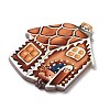 Christmas Theme Opaque Printed Acrylic Pendants SACR-Z005-07D-2