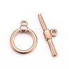 Ion Plating(IP) 304 Stainless Steel Toggle Clasps STAS-D142-04A-RG-1