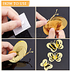 3Set 3D Butterfly PVC Mirrors Wall Stickers DIY-CN0001-85C-4