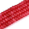 Dyed Natural White Jade Beads Strands X-G-T139-59A-05-4