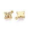 304 Stainless Steel Rhinestone Charms STAS-N110-41G-2