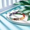 7 Chakra Natural Mixed Stone Beads Bracelet for Women BJEW-JB07417-5