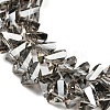 Electroplate Transparent Glass Beads Strands EGLA-P052-02A-PL03-3