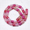 Natural Two Tone Agate Beads Strands X-G-T122-35A-2
