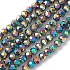 Electroplate Glass Beads Strands EGLA-K015-09D-1