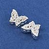 Rack Plating Brass Micro Pave Cubic Zirconia Beads KK-F879-09S-2