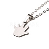 Non-Tarnish Stainless Steel Pendants Necklaces NJEW-K267-01F-P-1