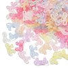 Transparent Crackle Acrylic Beads OACR-B031-12-1