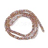 Electroplate Glass Beads Strands GLAA-Q105-03D-2