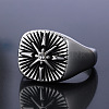 316 Stainless Steel with Cubic Zirconia Finger Rings for Men FS-WGEFB28-06-1