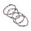 Natural Rutilated Quartz Bead Stretch Bracelets BJEW-K213-39-1