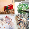 2 Strands Natural Chrysocolla and Lapis Lazuli Beads Strands G-GO0001-38A-7