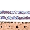 Frosted Transparent Glass Beads Strands GLAA-N054-4mm-12-4
