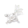 7Pcs Acrylic & Tibetan Style Alloy Pendants PALLOY-JF04330-5