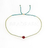 Adjustable Glass Seed Bead Slider Bracelets for Women VT9382-33-1