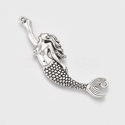 Tibetan Style Alloy Big Pendants TIBEP-T052-31AS-RS-1