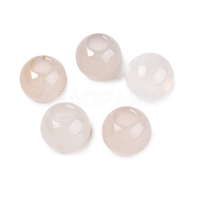 Natural White Agate Beads G-Q608-05S-1