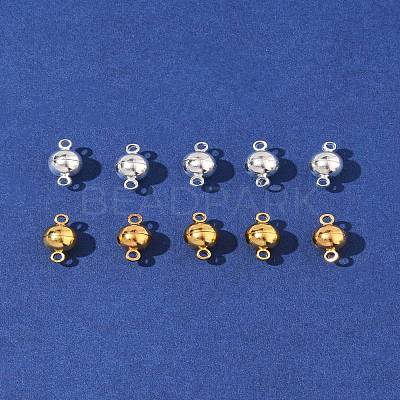 12 Sets 2 Colors Brass Magnetic Clasps KK-FS0001-55A-1