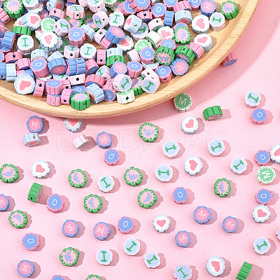 Handmade Polymer Clay Beads CLAY-SC0002-75-1