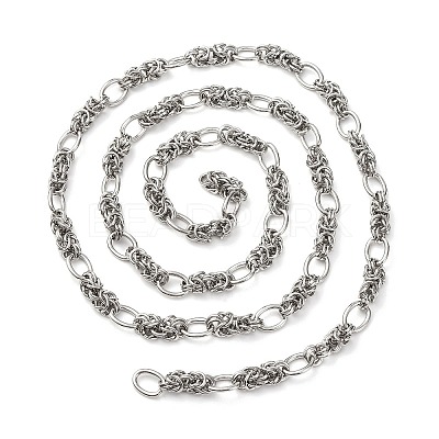 304 Stainless Steel knot with Oval Link Chains CHS-S012-06P-1