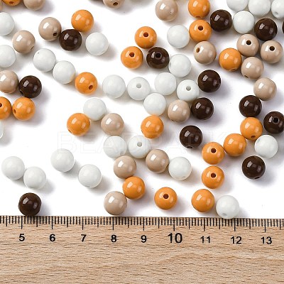 Opaque Acrylic Beads X-SACR-Q004-02L-1