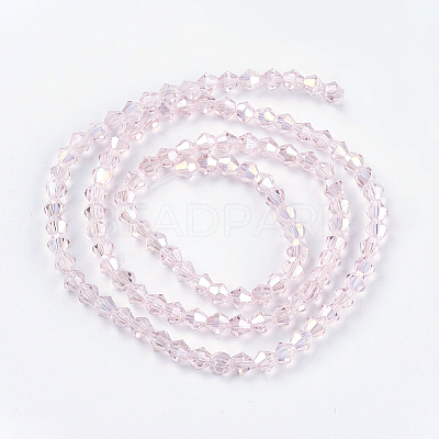 Electroplate Glass Beads Strands EGLA-Q118-6mm-B12-1