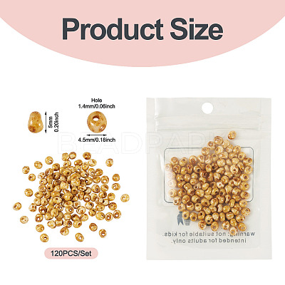 Picasso Glass Seed Beads SEED-TADJ0001-05E-1