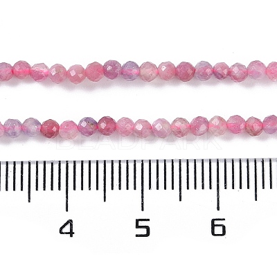 Natural Pink Tourmaline Beads Strands X-G-N342-33-1
