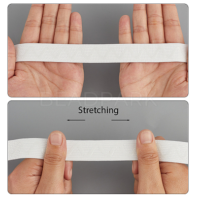 5M Polyester Non-Slip Silicone Elastic Gripper Bands for Garment Sewing SRIB-GF0001-50A-02-1