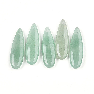 Natural Green Aventurine Pendants G-N348-02A-1