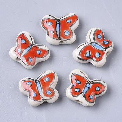 Handmade Porcelain Beads PORC-N004-19A-1