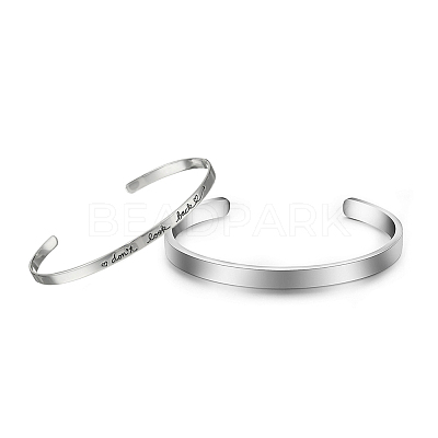 Aluminum Bangle Blanks LS-DIY-H134-01A-P-1