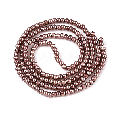 Baking Paint Glass Pearl Bead Strands HY-Q003-3mm-92-1
