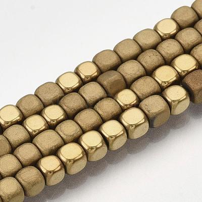 Electroplate Non-magnetic Synthetic Hematite Bead Strands G-Q467-11F-1