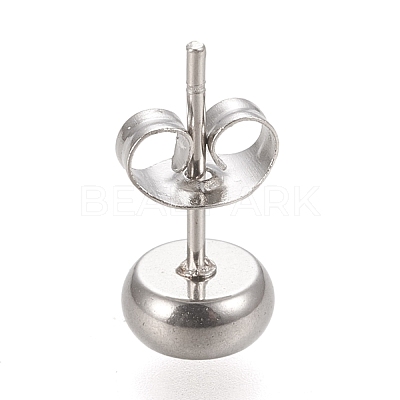 Non-Tarnish 304 Stainless Steel Stud Earring Settings X-STAS-K202-05A-P-1