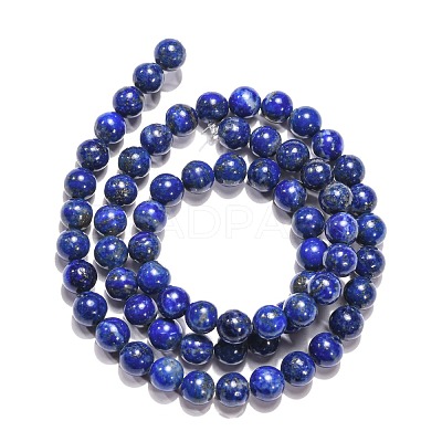 Natural Lapis Lazuli Beads Strands G-G423-6mm-AB-1