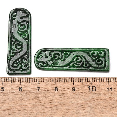 Dyed Natural Myanmar Jade Carved Pendants GG-CBABA9C-02-1