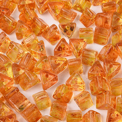 Picasso Transparent Glass Beads SEED-Q039-02M-1