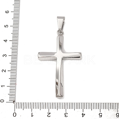 304 Stainless Steel Pendants STAS-P421-08P-1