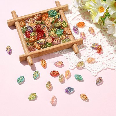 90Pcs 9 Colors Handmade Lampwork Beads LAMP-CJ0002-98-1