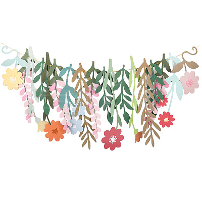 Paper Flower Hanging Banners DIY-WH20049-35-1