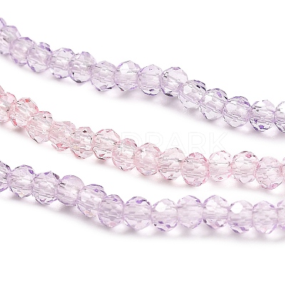 Transparent Painted Glass Beads Strands LS-DGLA-A034-T2mm-A05-1