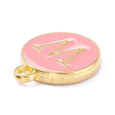 Golden Plated Alloy Enamel Charms ENAM-Q437-14W-1