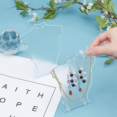 Plastic Necklace Pendant Display AJEW-WH0245-22-1