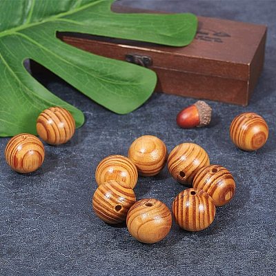 Round Wood Beads WOOD-PH0008-55A-1