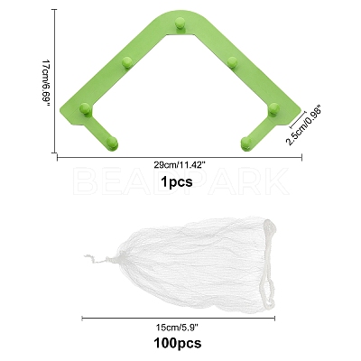 2Sets 2 Styles ABS Plastic Sink Strainers Basket & Bags AJEW-GA0002-76-1