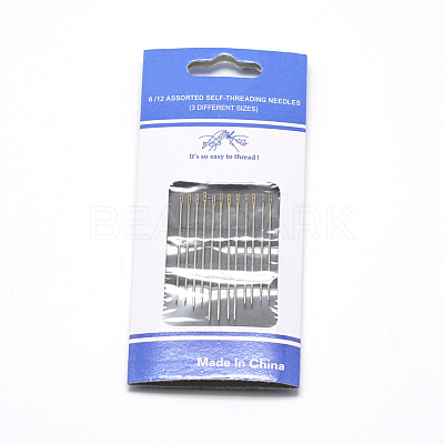 Iron Self-Threading Hand Sewing Needles IFIN-R232-01G-1
